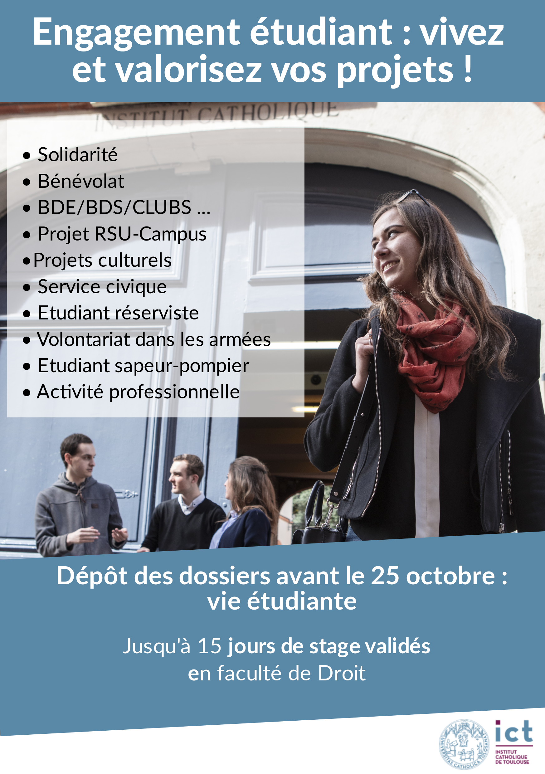 flyer engagement étudiant