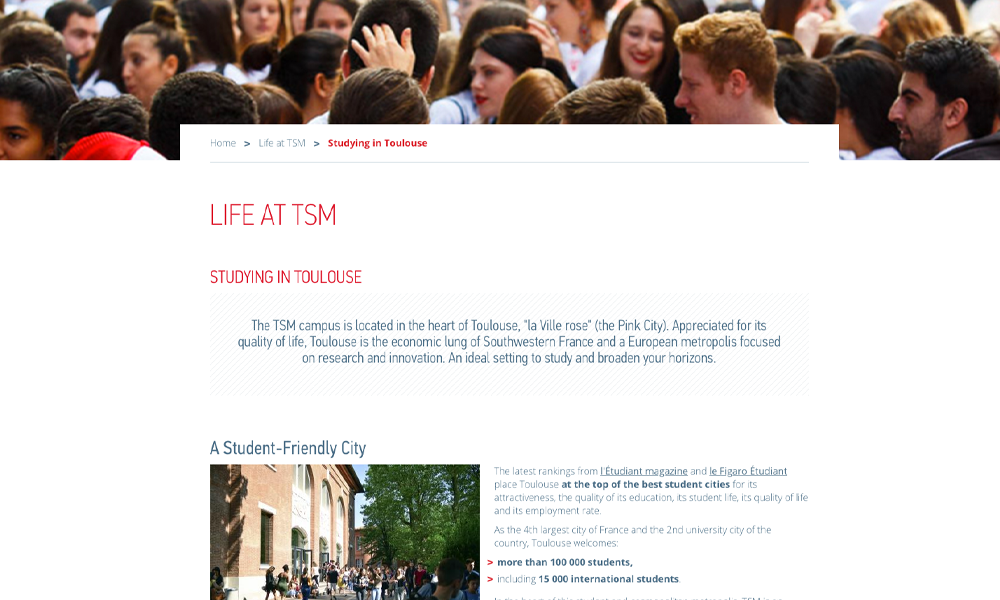 screenshot Studying in Toulouse